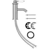 Syfax Robinet de lavabo de salle de bain Argenté 130x180 mm