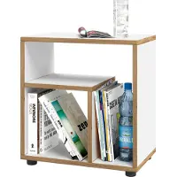 VCM Table d'appoint en bois | Table basse simple | Dimensions H. 55 x W. 50 x D. 30 cm | Table de chevet | Table basse - Zeito