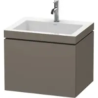 Duravit L-Cube c-bonded Ensemble suspendu, 1 tiroir, sans trop-plein, 1 trou pour robinet, 600x500x480mm, LC6916O9090
