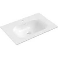Mexen Vela lavabo à encastrer 71 x 46,5 cm, blanc brillant - 25237000