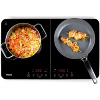 Primo PR301IKP Plaque à Induction Double - 2 Zones - 3500W - Noir