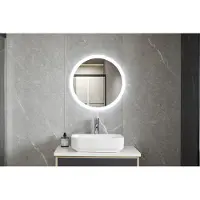 Quality Heating Miroir de salle de bain - blanc - 30 Watt, 80 cm de diamètre