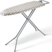 Vevor Planche à Repasser 110x33 cm Table à Repasser 4 Couches Épaisses 7 Hauteurs Réglables 715-915 mm avec Housse Anti-chaleur Housse 100 % Coton pour Maison Buanderie Salle de Bains 1292x334x915 mm