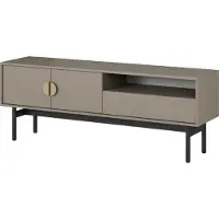 Selsey Meuble TV , étagère latérale, buffet, 154 x 38 x 56,6 cm, beige