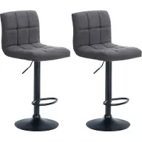 BellaFurn lot de 2 tabourets de bar - tabouret - réglable en continu et pivotant sur 360˚