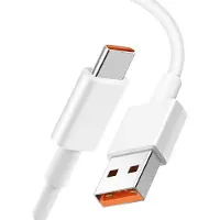 Xiaomi Câble USB vers USB-C Intensité 6A Charge et synchronisation 1m Blanc
