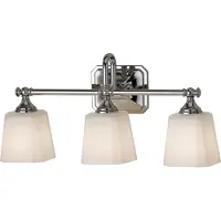 FEISS Applique de salle de bains Concord, chrome poli, 3xG9x3W, métal, dimensions : 25,7 x 53,3 x 15,2 cm, IP44, Feiss