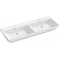 Hak THALIE 120 lavabo double en céramique 120x46cm, blanc