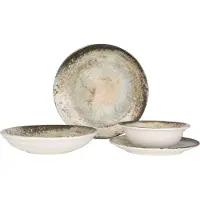 RINART set de vaisselle (Medium) - Obvara - 24 pièces - 6 personnes - Porcelaine