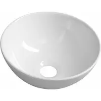 Hak Sapho Small - Lavabo Aster, diamètre 280 mm, sans trop-plein, blanc AR499
