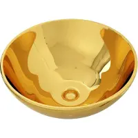 Syfax Lavabo 32,5 x 14 cm Céramique Doré