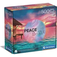 Clementoni puzzle 500 PeaceCol LivingthePresent 35120
