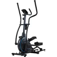 Thunder FIZZ vélo elliptique, système de résistance magnétique 10 niveaux, Bluetooth, cross trainer jusqu’à 110 kg, appareil fitness maison