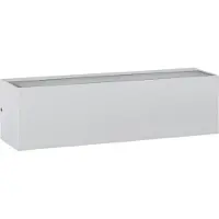 LEDKIA Applique Murale Led Extérieure Lena 10w Éclairage Double Face Rectangulaire Blanche Blanc Neutre 4000k