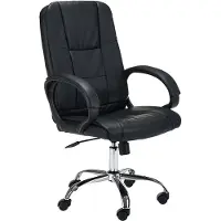 Akord Chaise De Bureau Noire 54X54X67