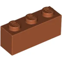 LEGO 100 pièces 3622 Brick 1x3 Part Basic bricks 100 Dark Orange