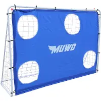 MUWO But de football avec mur de but 217 x 153 cm bleu