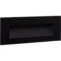 LEDKIA Balise Led Extérieure 7w Encastrable Au Mur Rectangulaire Groult Noire Blanc Chaud 2700k