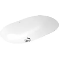 Villeroy & Boch O.novo Vasque encastrable par dessous 60x35cm avec trop plein sans trou pour robinetterie ceramic+ Blanc 416260r1