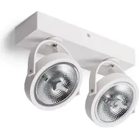 LEDKIA Spot Led 30w Cree En Saillie Orientable Ar111 Dimmable Blanc Blanc Chaud 3000k