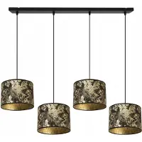 Light11 HOME Suspension, lustre, abat-jour, motif doré