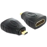 DeLOCK HDMI micro D/HDMI A HDMI mirco D Noir