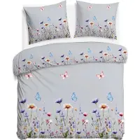 Darymex Parure de lit en flanelle, épaisse et chaude, 200 x 220 cm, 31512-2 Wiese