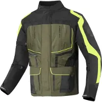 Berik Veste textile imperméable 3en1 pour moto Safari, noir/sable, 48