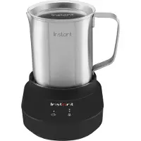 Instant Milk Frother 140345701EU, 600 W, 500 ml, écran tactile, sans BPA/PFOA/PTFE, 3 vitesses, 3 niveaux de moussage, acier inoxydable/noir