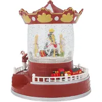 Forever Carrousel de neige de Noël, décoration de Noël, cadeaux de Noël, lumière cadeau FLX-4 Light