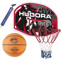 Hudora 71570/621/6146 : Ensemble de 3 paniers de basket, pour intérieur et extérieur