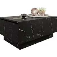 Mirjan 24 Table basse 90x60 cm NORAN - marbre noir