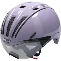 Casco Casque ROADster Plus avec visière, couleur : lavande métallisé, taille : L (58-60 cm)