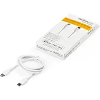 StarTech.com .com Câble USB-C vers Lightning Blanc Robuste 1m - Câble de Charge/Synchronistation USB Type C vers Lightning Fibre Aramide - iPad/iPhone 12 Apple MFi