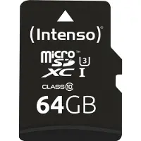Intenso 3433490 mémoire flash 64 Go MicroSDXC UHS-I Classe 10