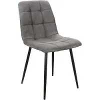 Feldmann-Wohnen Ensemble de 2 chaises de salle à manger et de cuisine Mila, gris