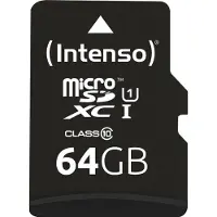 Intenso 3423490 microSDXC Card 64GB Class 10 UHS-I Premium