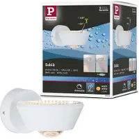 Paulmann Applique Murale , Sabik, dimmable, Blanc, Salon / séjour, Plastique, Moderne