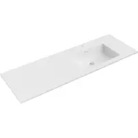 Mexen Otis lavabo encastré à droite 141 x 46,5 cm, blanc mat - 25181401P
