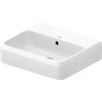 Duravit Qatego lavabo, 500x420mm, avec trop-plein, partie inférieure vitrée, 238250 (420 mm, 500 mm)