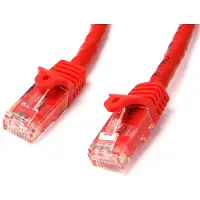 StarTech.com .com Câble réseau UTP RJ45 Cat6 Gigabit, 3 mètres, rouge - Câble réseau de 3 mètres - Cat6 - U/UTP (UTP) - RJ-45 - RJ-45 - Rouge