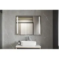 Quality Heating Miroir de salle de bain - Frameless - LED blanc chaud et blanc froid, 30Watt, 60x100cm