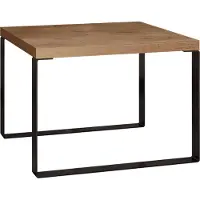 Mirjan 24 Table basse carrée POMPON - chêne lancelot / noir
