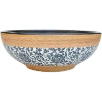Syfax Vasque à poser multicolore rond Φ41x14 cm céramique