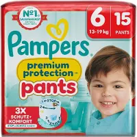 Pampers Premium Protection Pants, Taille 6, 15 couches-culottes