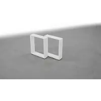 Zieger Patins de table 400 x 400mm blanc