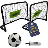 Best Sporting Kit de mini-buts de football comprenant 2 mini-buts, un ballon de football en PVC et une mini-pompe