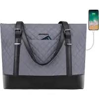 Sonstiges KROSER Laptop Femme Sac à main Gris 15,6 pouces Tote Bag Affaires/École/Voyage