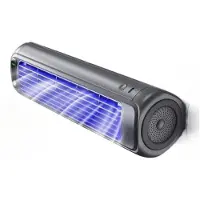 Zimilo Ventilateur mural sans perçage avec refroidissement turbo – Ultra-silencieux, 3 vitesses, 2 crochets offerts, pour la chambre et la cuisine