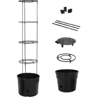 Prolenta Maison Exclusive - Pot à tomates anthracite Ø 39 x 150 cm, polypropylène